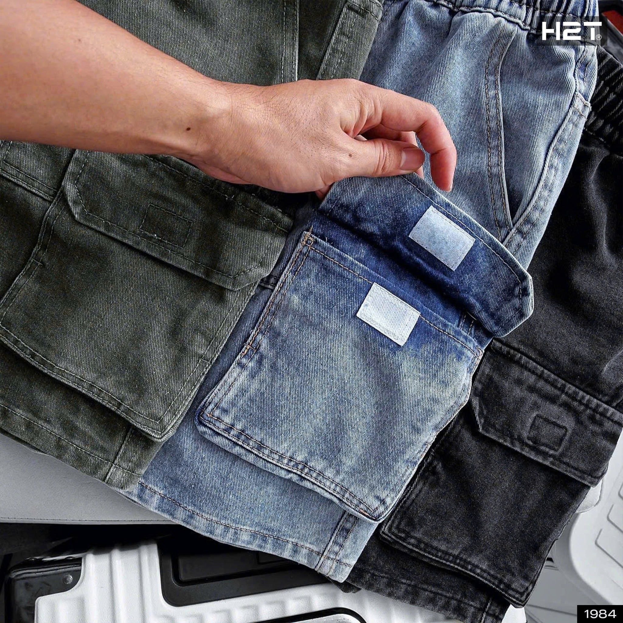  Quần Short Jeans Túi Hộp 1984 