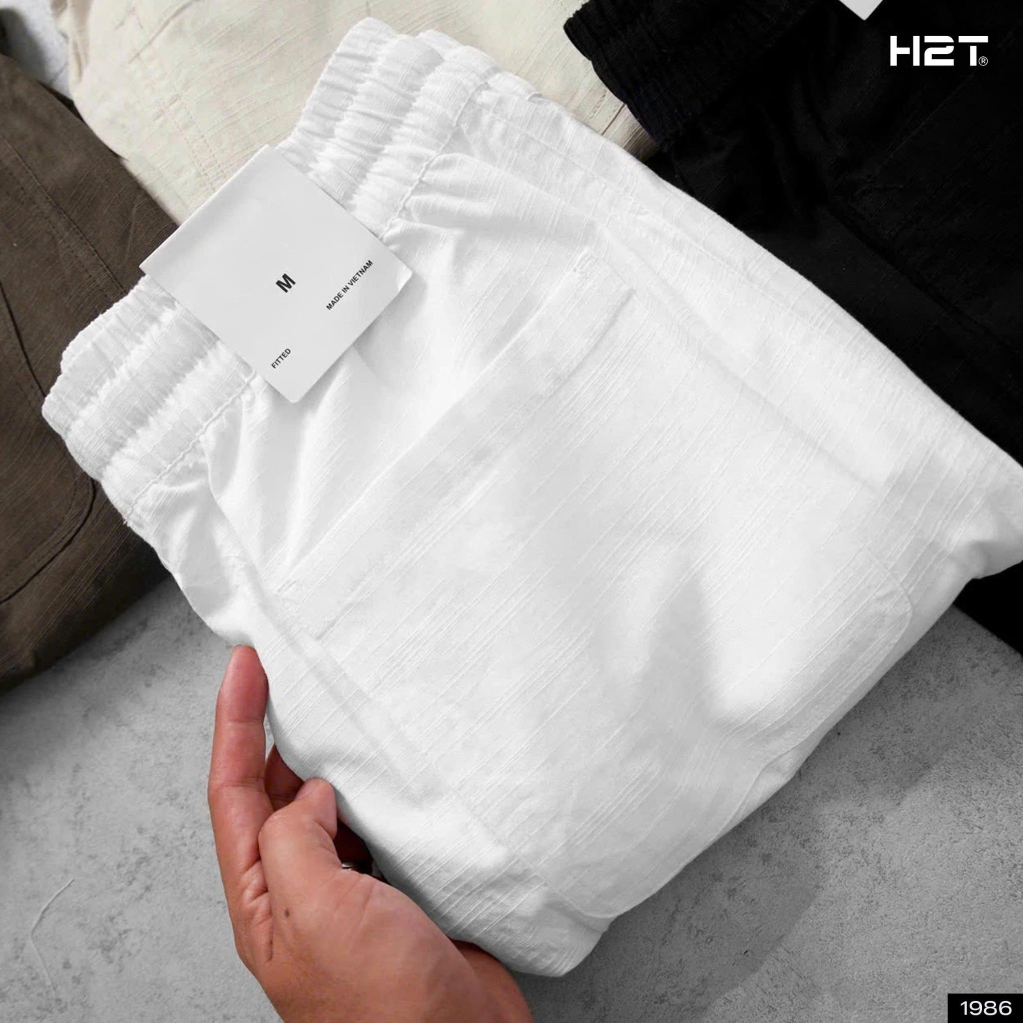  Quần Short Linen Stripe 1986 