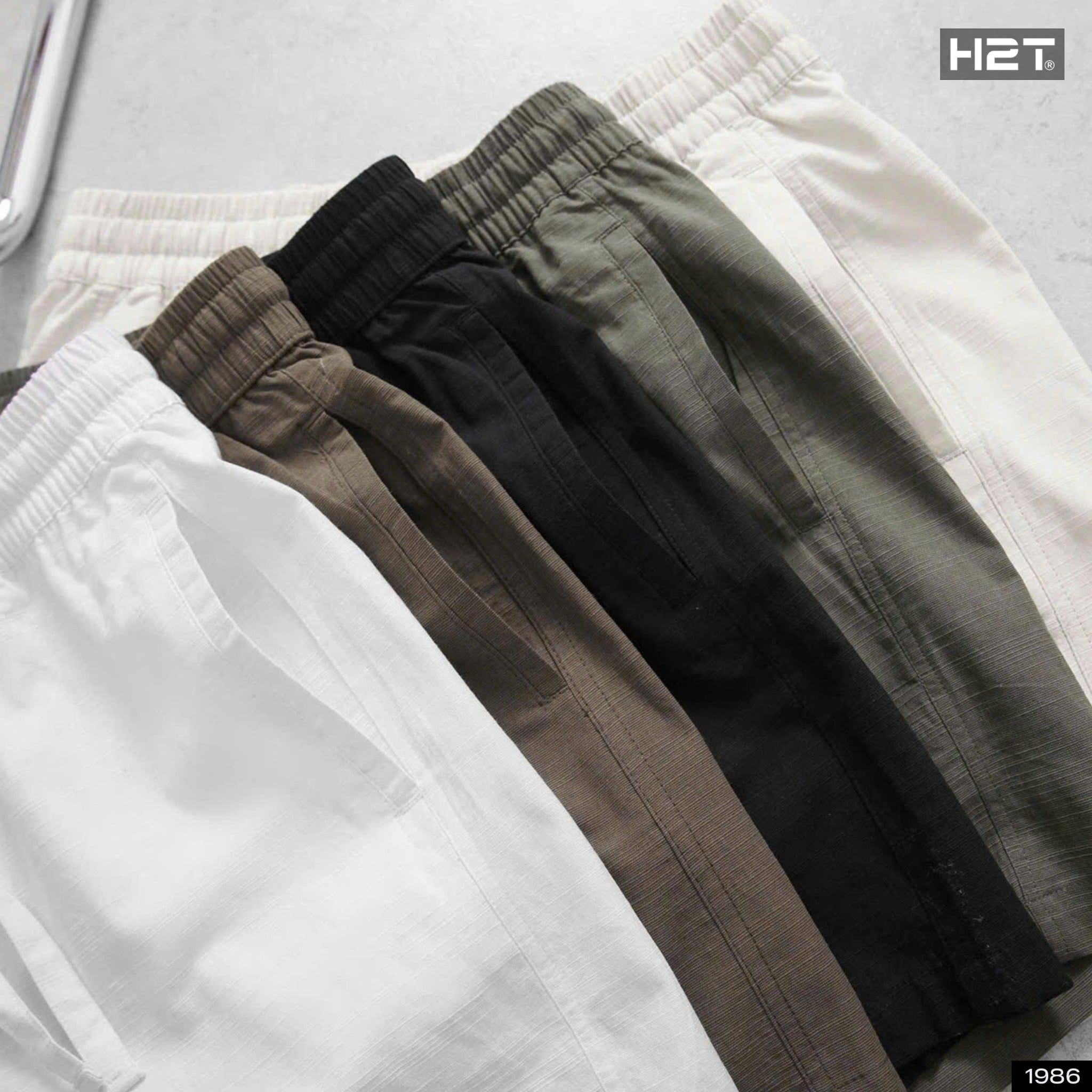  Quần Short Linen Stripe 1986 