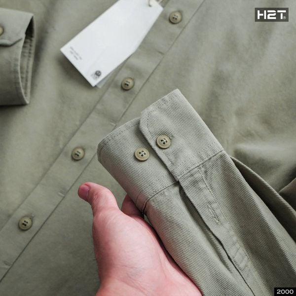  Áo Sơ Mi Kaki Cotton Basic 2000 