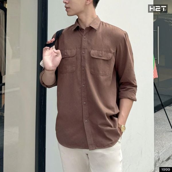 Áo Sơ Mi Kaki Chino Workshirt 1999 