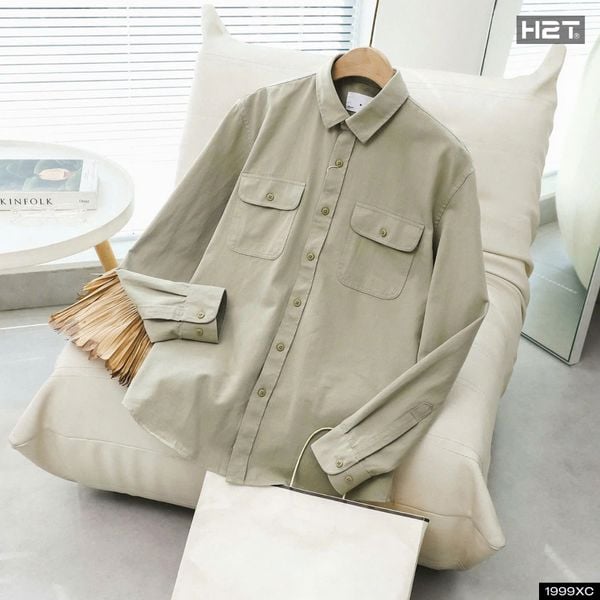  Áo Sơ Mi Kaki Chino Workshirt 1999 