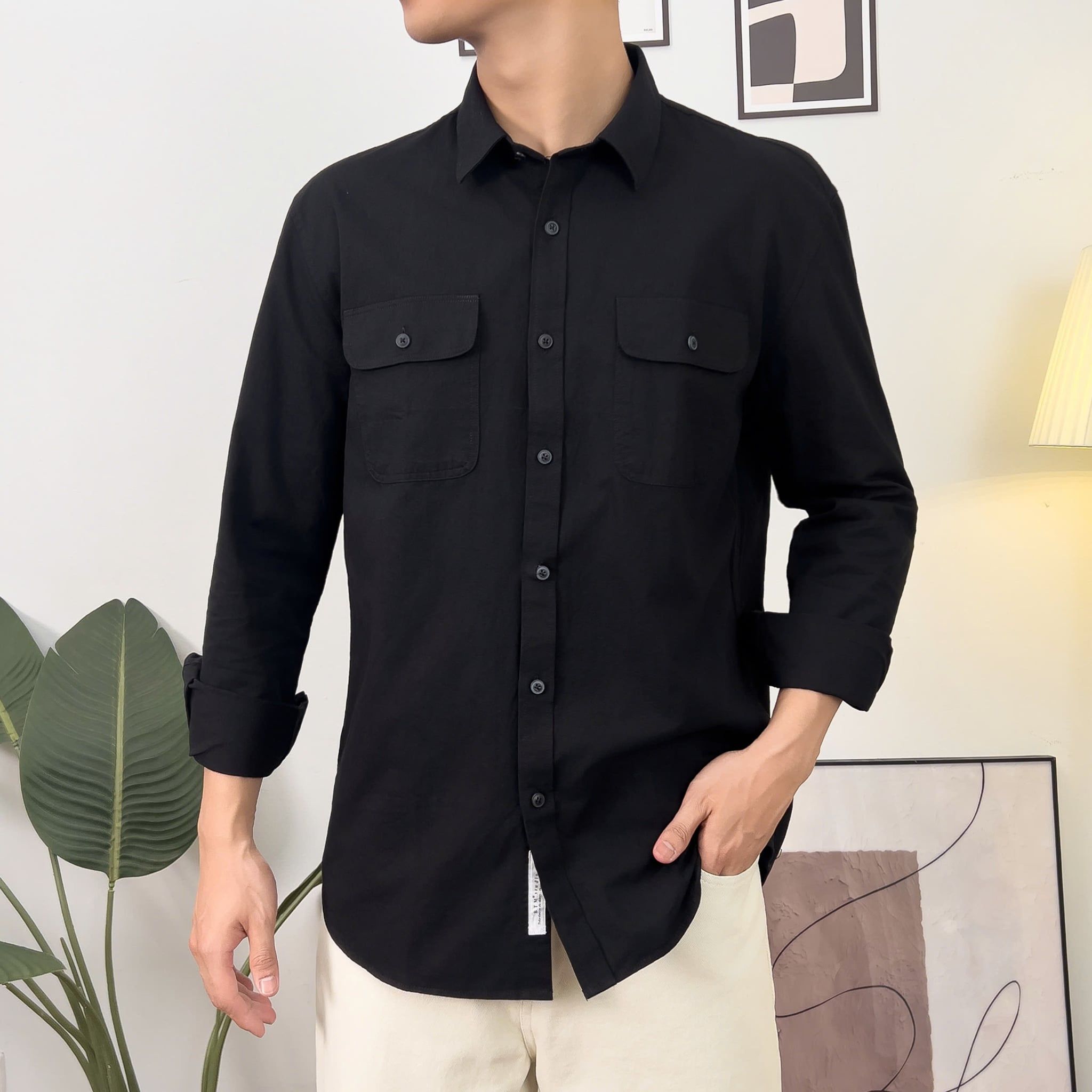  Áo Sơ Mi Kaki Chino Workshirt 1999 