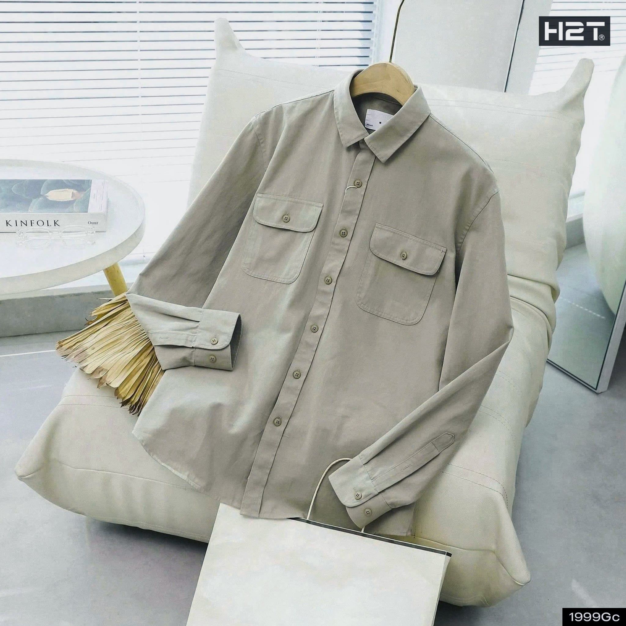  Áo Sơ Mi Kaki Chino Workshirt 1999 