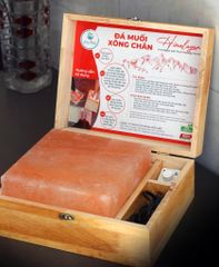Đá Muối Xông Chân Himalaya 20×20×5 cm – Phiến Đá Lớn Giữ Nhiệt Tốt, Thư Giãn Toàn Thân