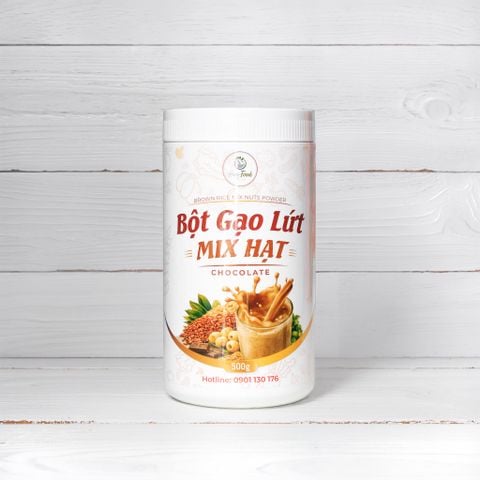 Bột Gạo Lứt Mix Hạt Chocolate Hung Foods 500g