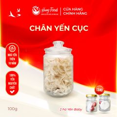 Chân Yến Cục - Hũ 100g - Hung Foods Golden Bird's Nest - Tặng 2 Hũ Yến Baby