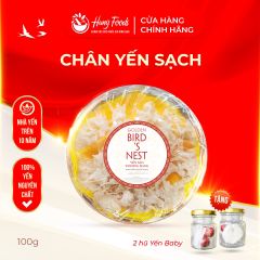Chân Yến Sạch - Hộp 100g - Hung Foods Golden Bird's Nest - Tặng 2 Hũ Yến Baby