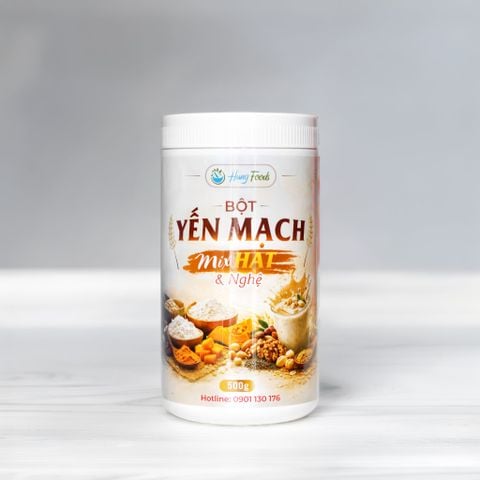 Bột Yến Mạch Mix Hạt & Nghệ Hung Foods 500g