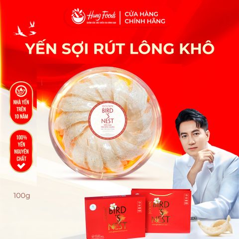 Yến Sợi Rút Lông Khô Hung Foods - Golden Bird's Nest