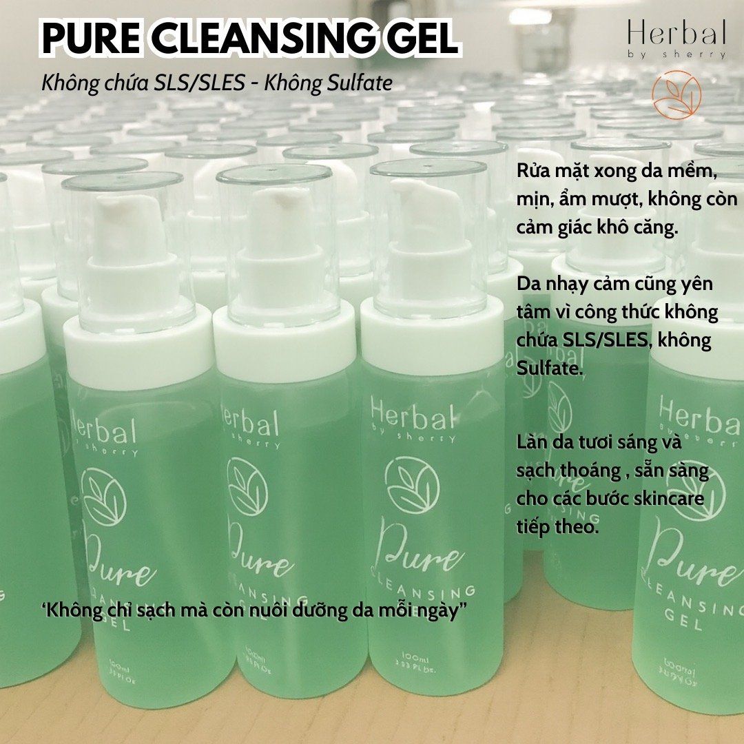  PURE CLEANSING GEL - Gel rửa mặt thảo mộc 