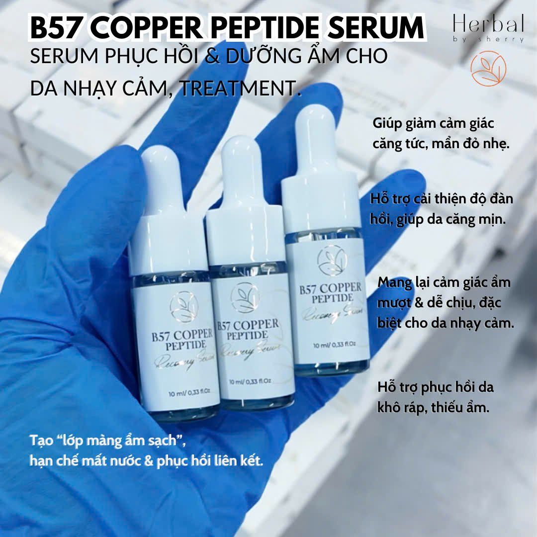  B57 COPPER PEPTIDE  SERUM- Serum đa Peptide cấp ẩm, chống lão hóa, phục hồi, làm dịu và hỗ trợ đầy sẹo 
