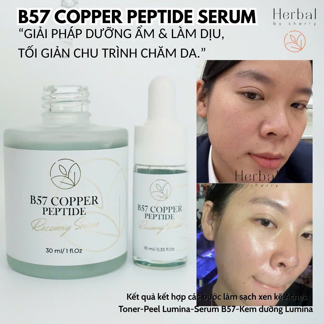  B57 COPPER PEPTIDE  SERUM- Serum đa Peptide cấp ẩm, chống lão hóa, phục hồi, làm dịu và hỗ trợ đầy sẹo 