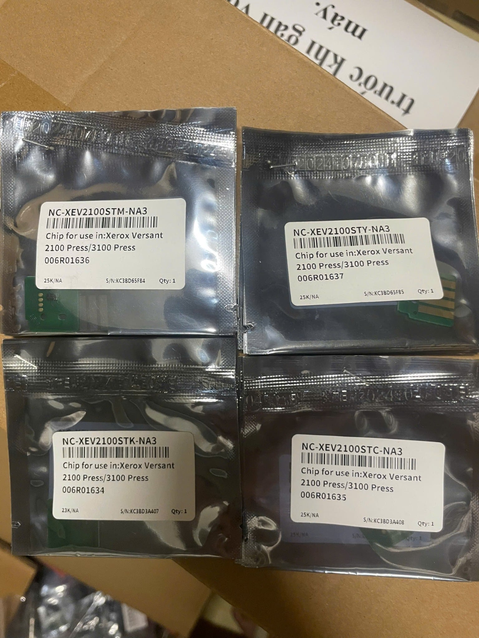 CHIP MỰC MÀU HỒNG XEROX 2100/3100 - NA