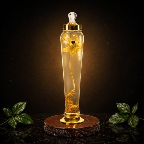 Bình Rượu Sâm Ngọc Linh Kon Tum 3L – 1 Củ Sâm Lâu Năm