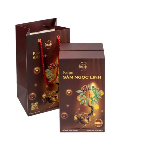 Bình Rượu Sâm Ngọc Linh Nguyên Chất 750ml 