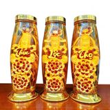Bình Sâm Điêu Khắc Phúc Lộc Thọ Số 10 Elip 9 Lít (Bộ 3 Bình) - Mẫu 1