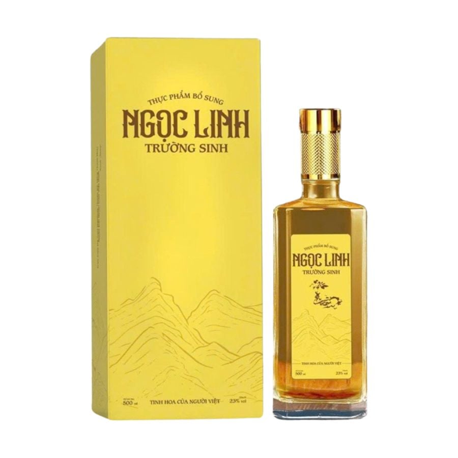 Bình Sâm Ngọc Linh Trường Sinh Yellow 500ml