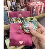 Gương gift Gucci Flora 2 mặt kèm túi vải satin hồng