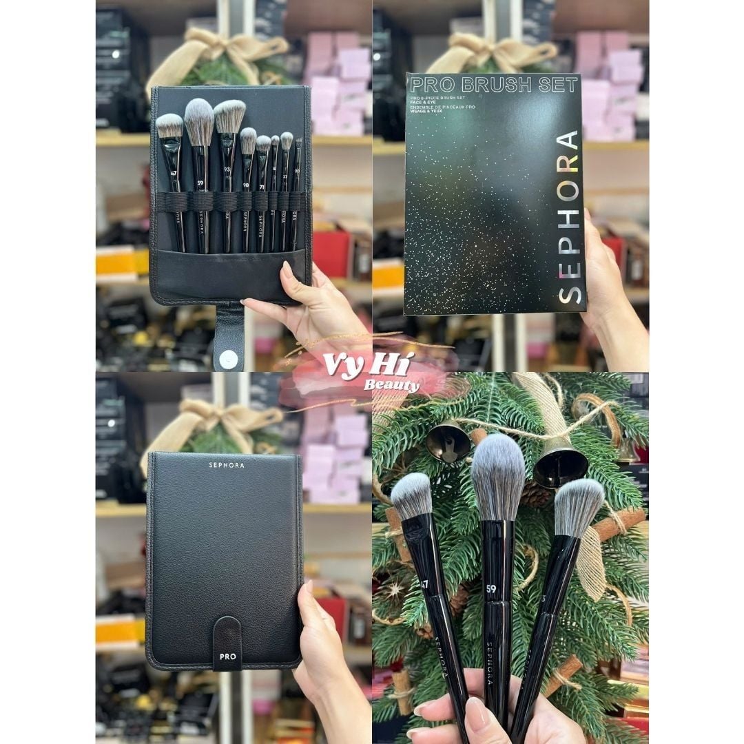 Set cọ Sephora 8 cây GIA CÔNG Pro Brush Set