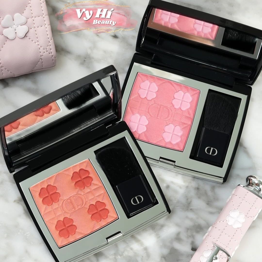 BST CỎ 4 LÁ - Phấn má Dior Rouge Blush kèm cọ và gương 6.7g