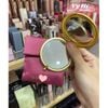 Gương gift Gucci Flora 2 mặt kèm túi vải satin hồng