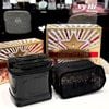 Túi đựng makeup Dior DA ĐEN BÓNG 12.5 x 12.5 x 12.5 cm