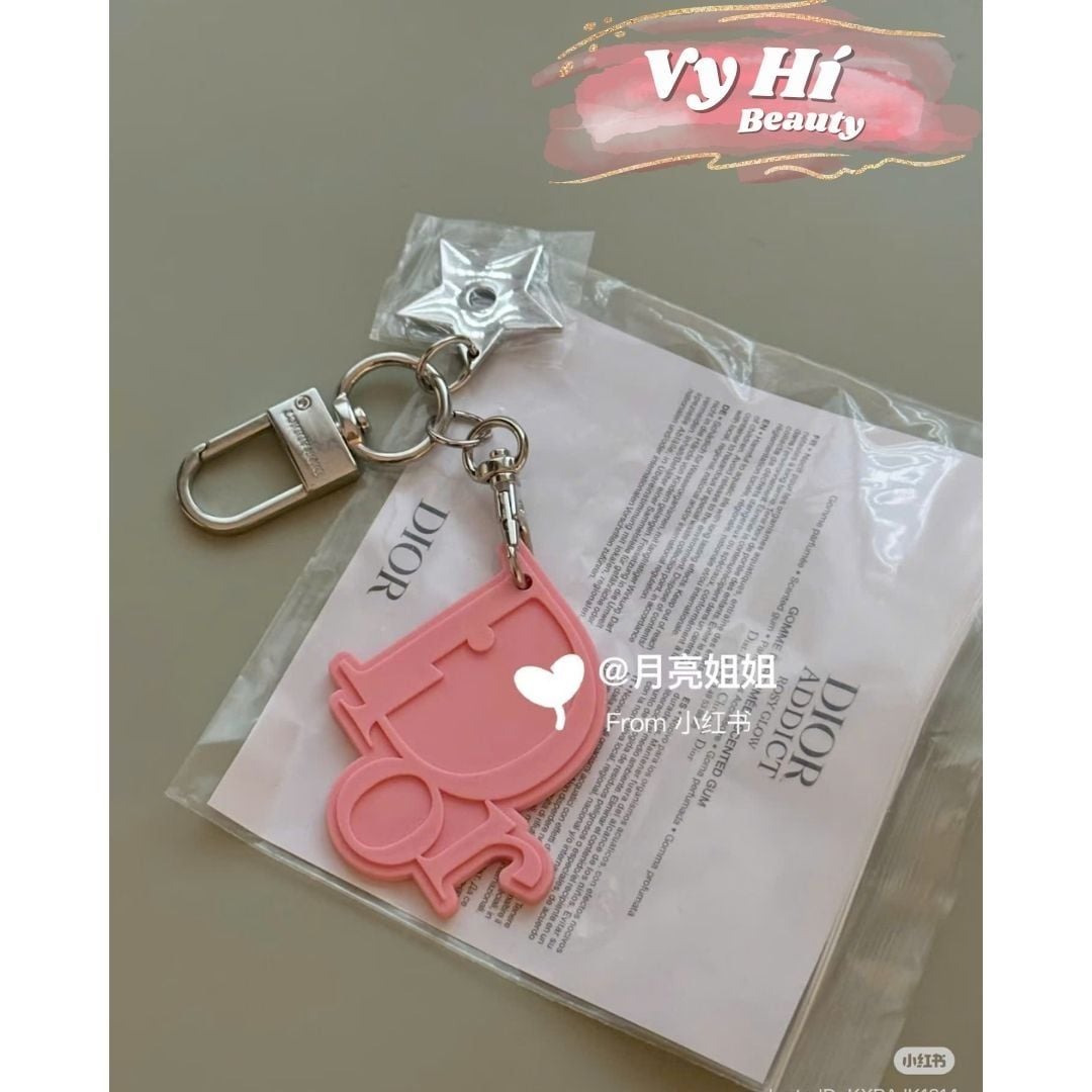 Móc khóa gift Dior HỒNG hương nước hoa