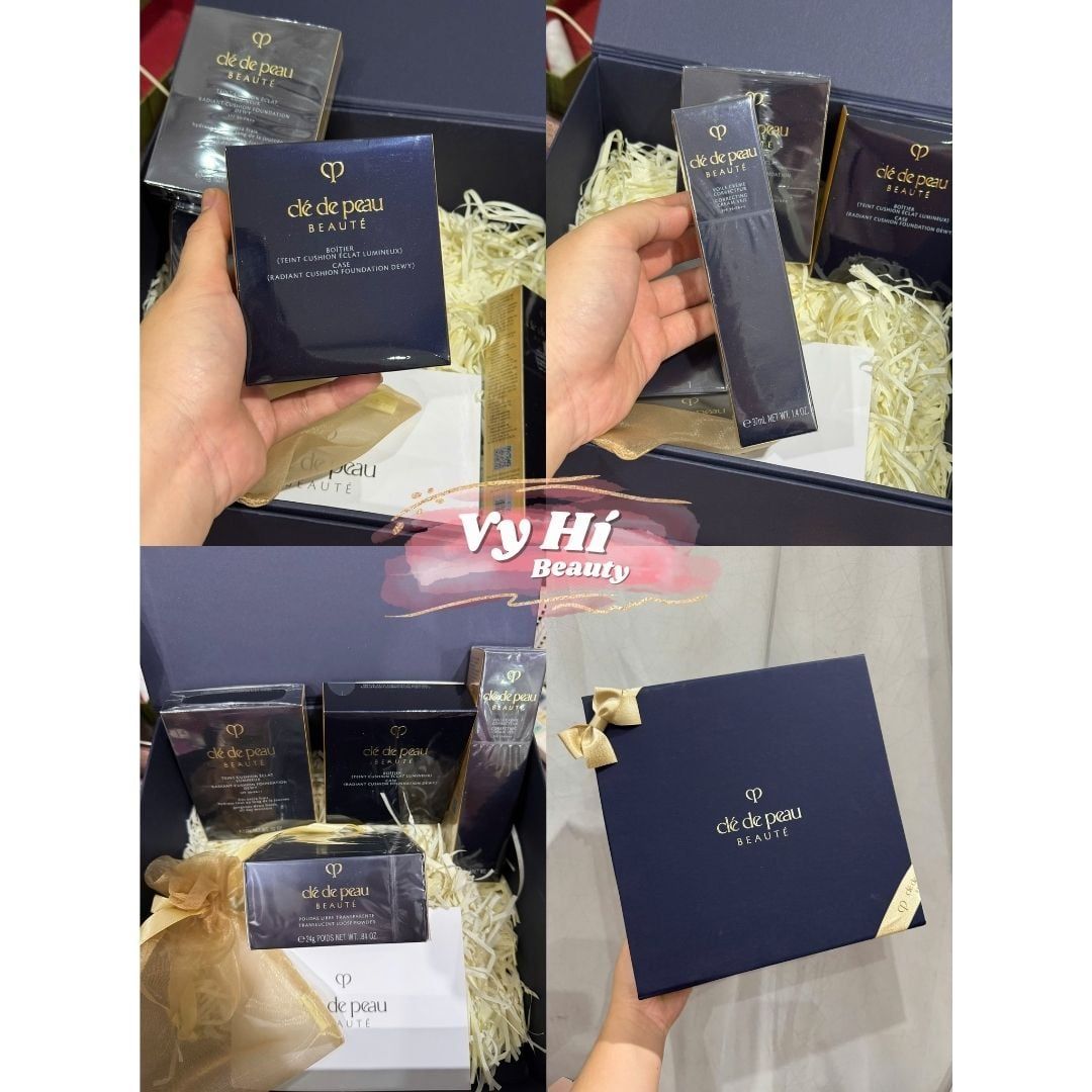 Set Cle de Peau 4 món full size + hộp quà nơ mua mall Trung (tem phụ Trung)