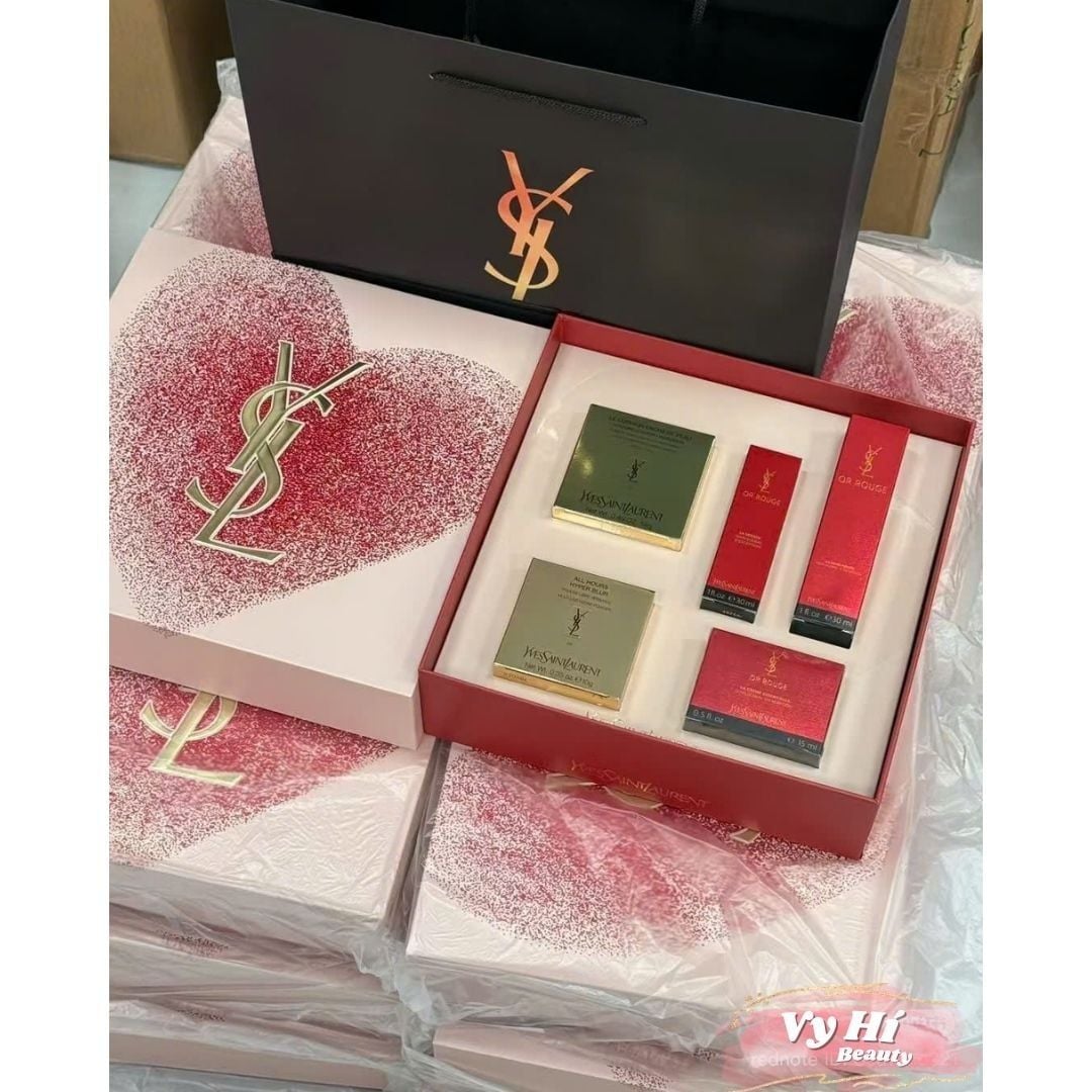 Set YSL 5 món VALENTINES hộp giấy vuông