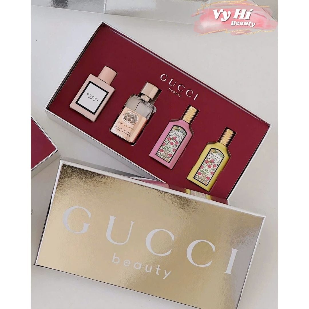 Set nước hoa Gucci 4 chai mini x 5ml (tổng 20ml)