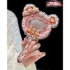 THE SWEETIE BEAR - Gương cầm tay Flower Knows GẤU kích thước 20.5 x 13.2 cm