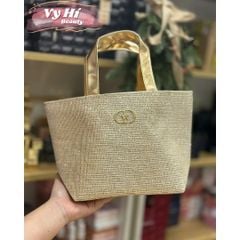 Túi Dior nhũ NGÔI SAO lấp lánh QUAI VÀNG 19.5 cao x 32 ngang miệng túi x 21 ngang đáy x 13 rộng đáy