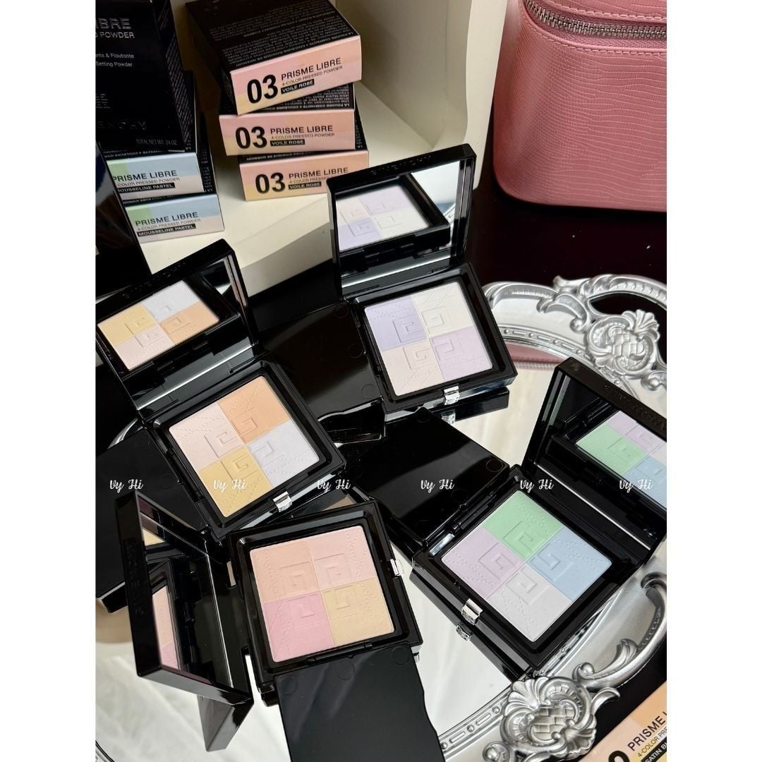 Phấn phủ Givenchy NÉN Prisme Libre Mattfying & Blurring Setting Powder 4 ô 7g
