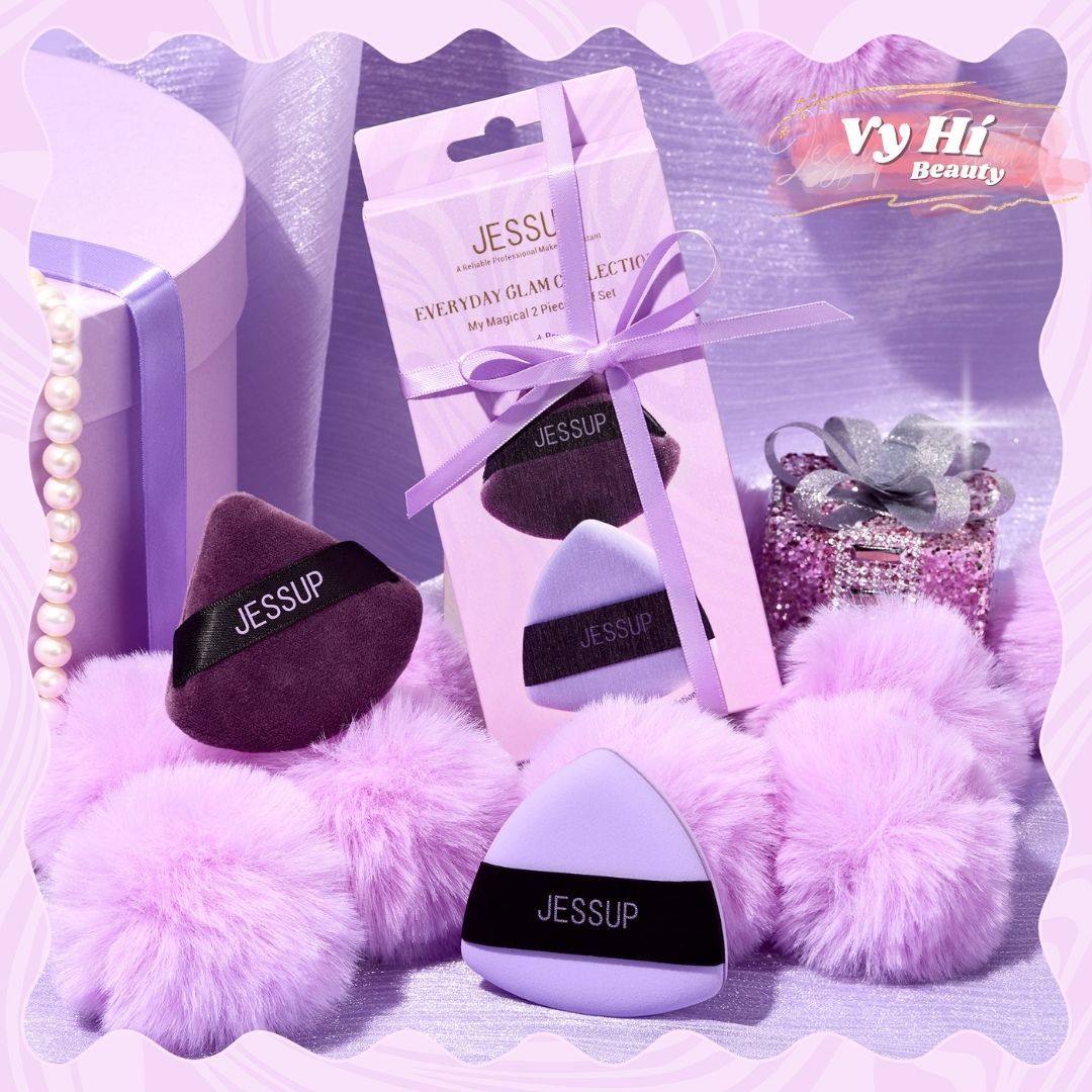 Set bông phấn JessUp 2 món SP018 My Magical 2 piece Puff