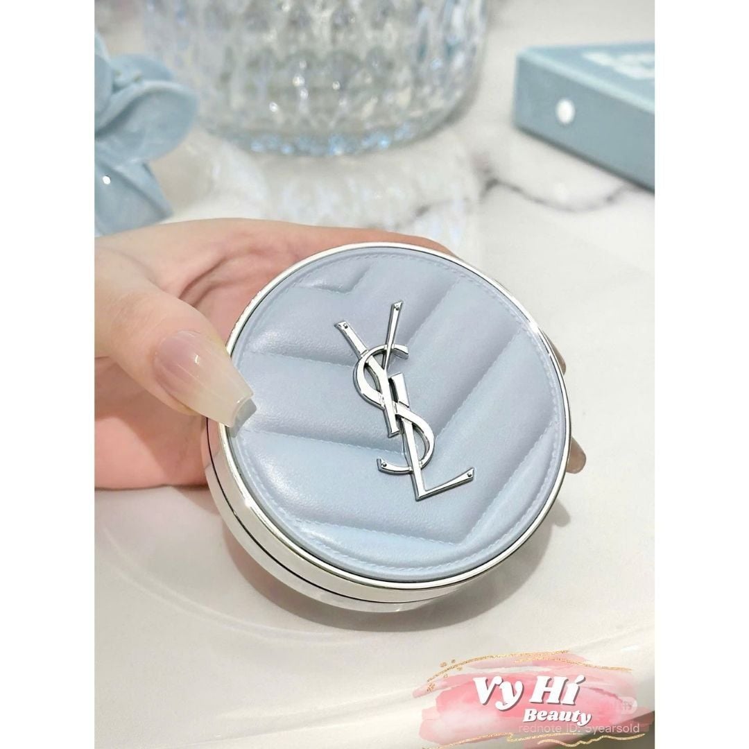 Cushion YSL BLUR VỎ XANH PASTEL Mattifying Icy Cushion 14g
