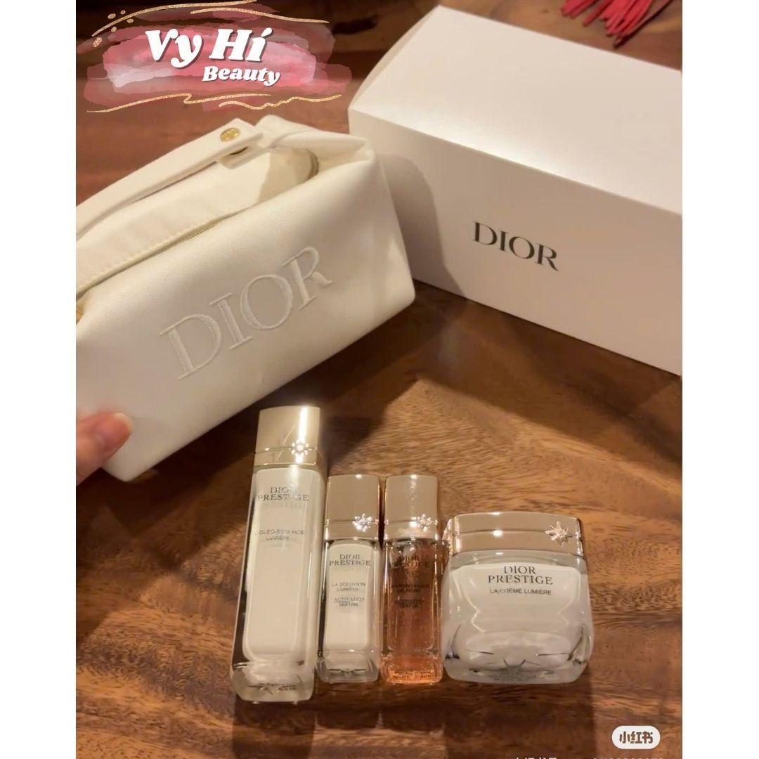 Set dưỡng da Dior 5 món PRESTIGE (4 món dưỡng da + 1 túi vải)