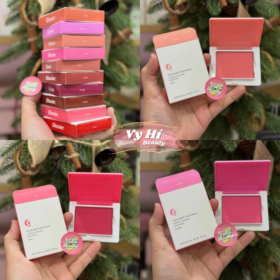 Má kem Glossier Cloud Paint PLUSH BLUSH bảng CHỮ NHẬT 6g