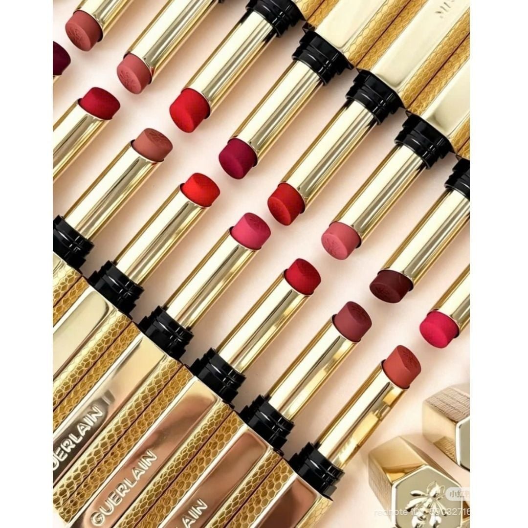 Son thỏi Guerlain Kisskiss Honey-Infused Intense Lipstick BLUR MATTE Extreme Wear & Comfort 1.85g