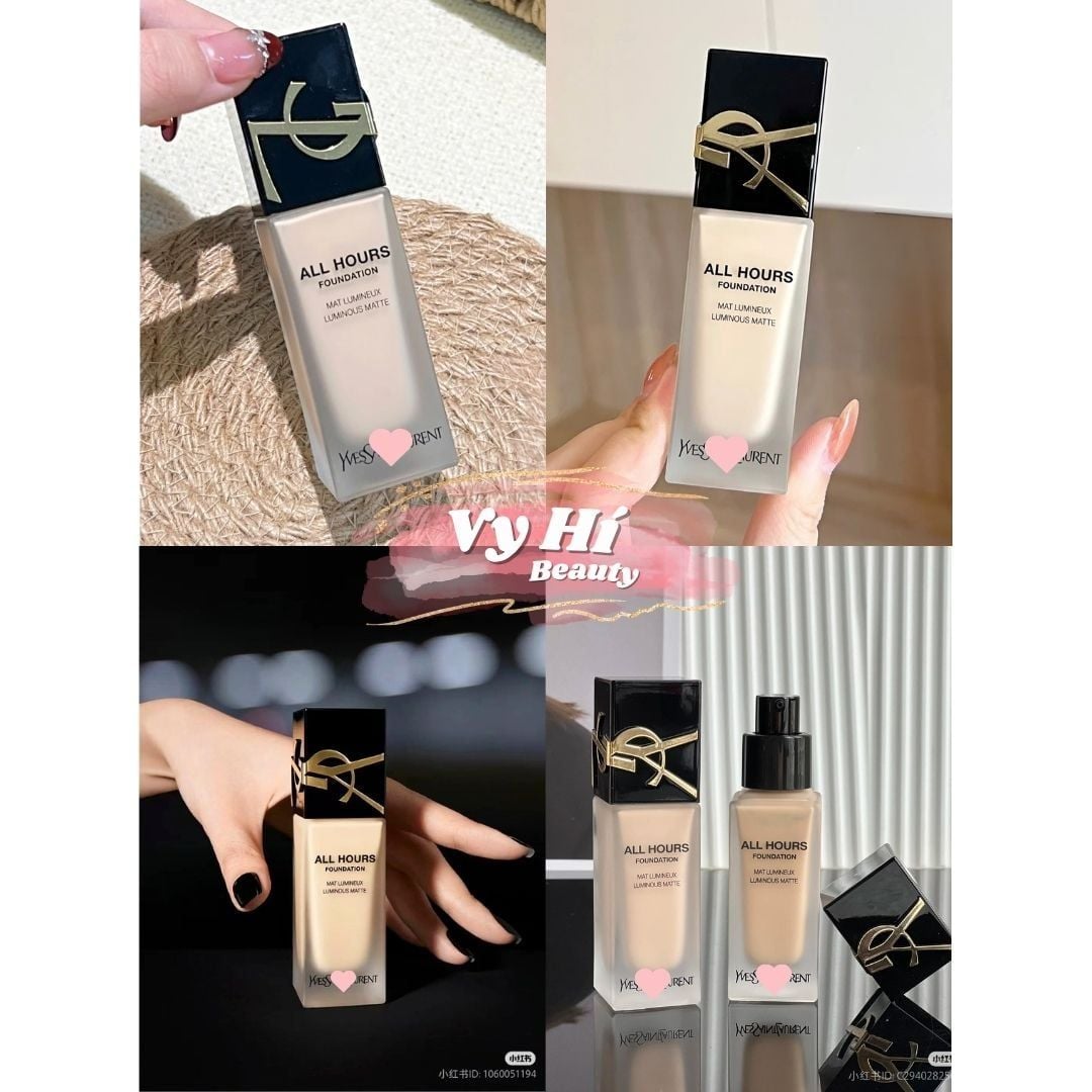 Kem nền YSL NẮP ĐEN All Hours Foundation Full Cover Luminous Matte All Day Long Wear SPF40 25ml