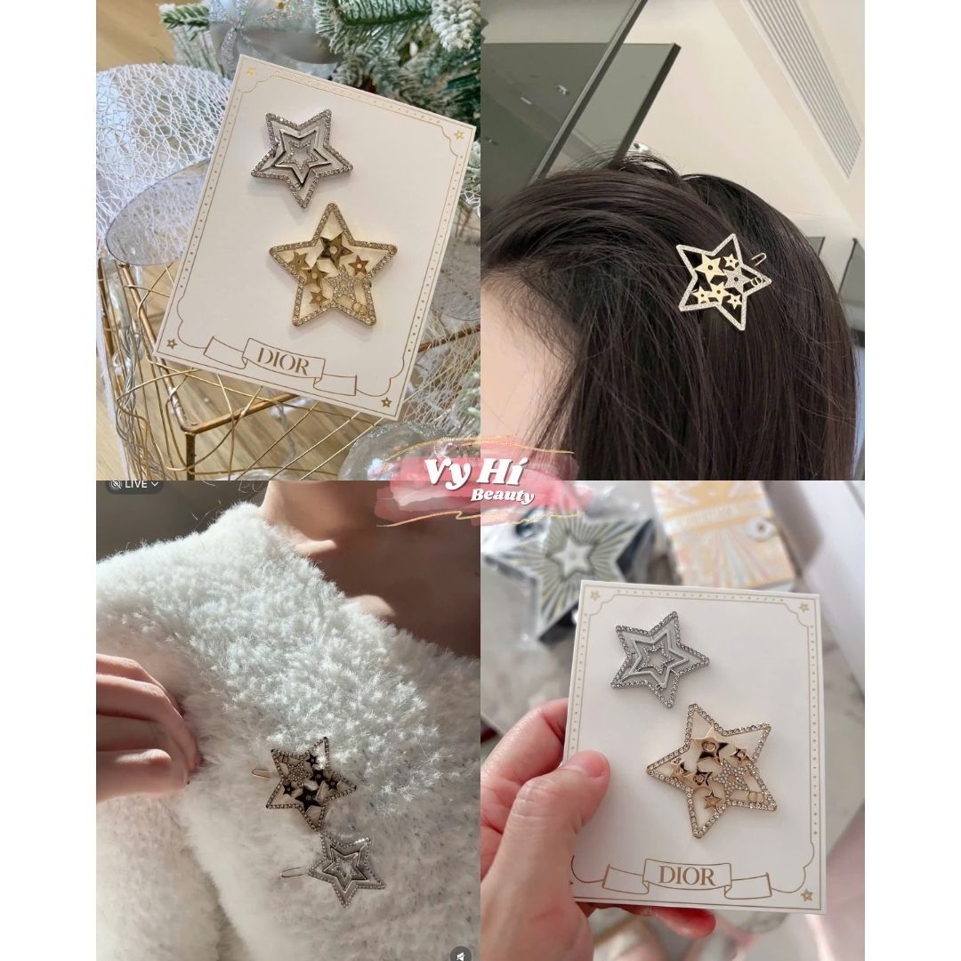 Kẹp tóc Dior NGÔI SAO Gift Store chính hãng