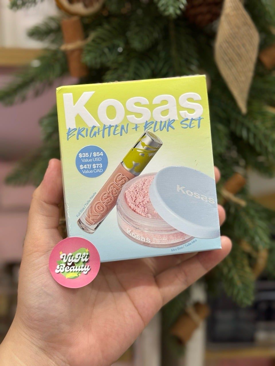 Set Kosas gồm TRIỆT SẮC full size 5.3ml + PHẤN PHỦ mini 6g