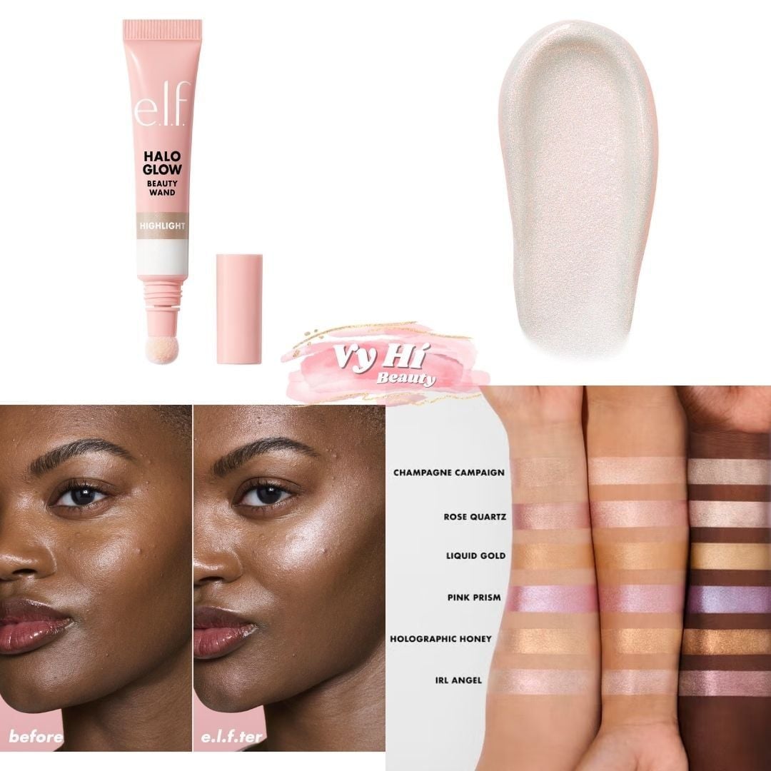 Bắt sáng Elf Halo Glow Beauty Wand dạng tuýp đầu cushion 10ml