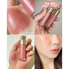 Set Rare Beauty màu Worth gồm 1 má tròn 6.4g + 1 má kem mini 3.2ml + 1 son tinted lip oil mini 2ml
