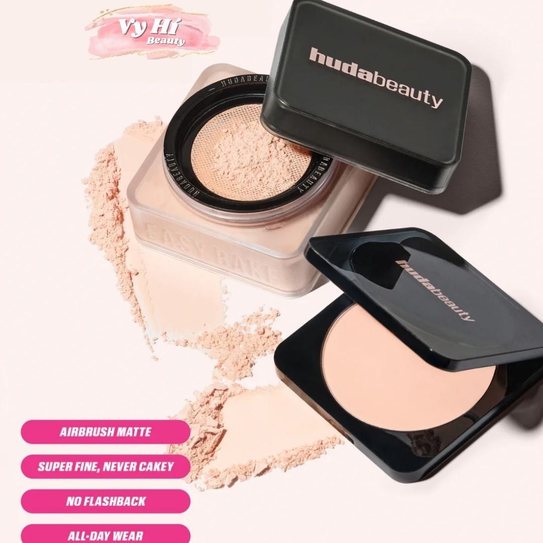 Phấn phủ Huda dạng nén Easy Bake Pressed Airbrush Matte 8.5g