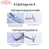 Nhíp gắp mi Mlen Diary Inox Chống Dính Chuyên Nghiệp 3.0 Phủ Lớp Chống Dính Nano