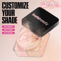 2 NGĂN - Phấn phủ Huda Easy Bake DUO Loose Powder 2 màu x 6.5g