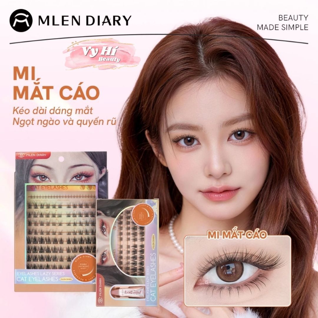 Mi Giả Mlen Diary Mắt Cáo Siêu Nhẹ Cho Đôi Mắt Sắc Sảo, Tự Nhiên