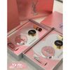 Set YSL VÂN HỒNG 4 món gồm: 1 Son kem YSL màu 445 + 1 Cushion YSL vỏ vân hồng tone B10 + 1 Cushion YSL vỏ đen mini tone 20 + 1 son YSL mini màu NM