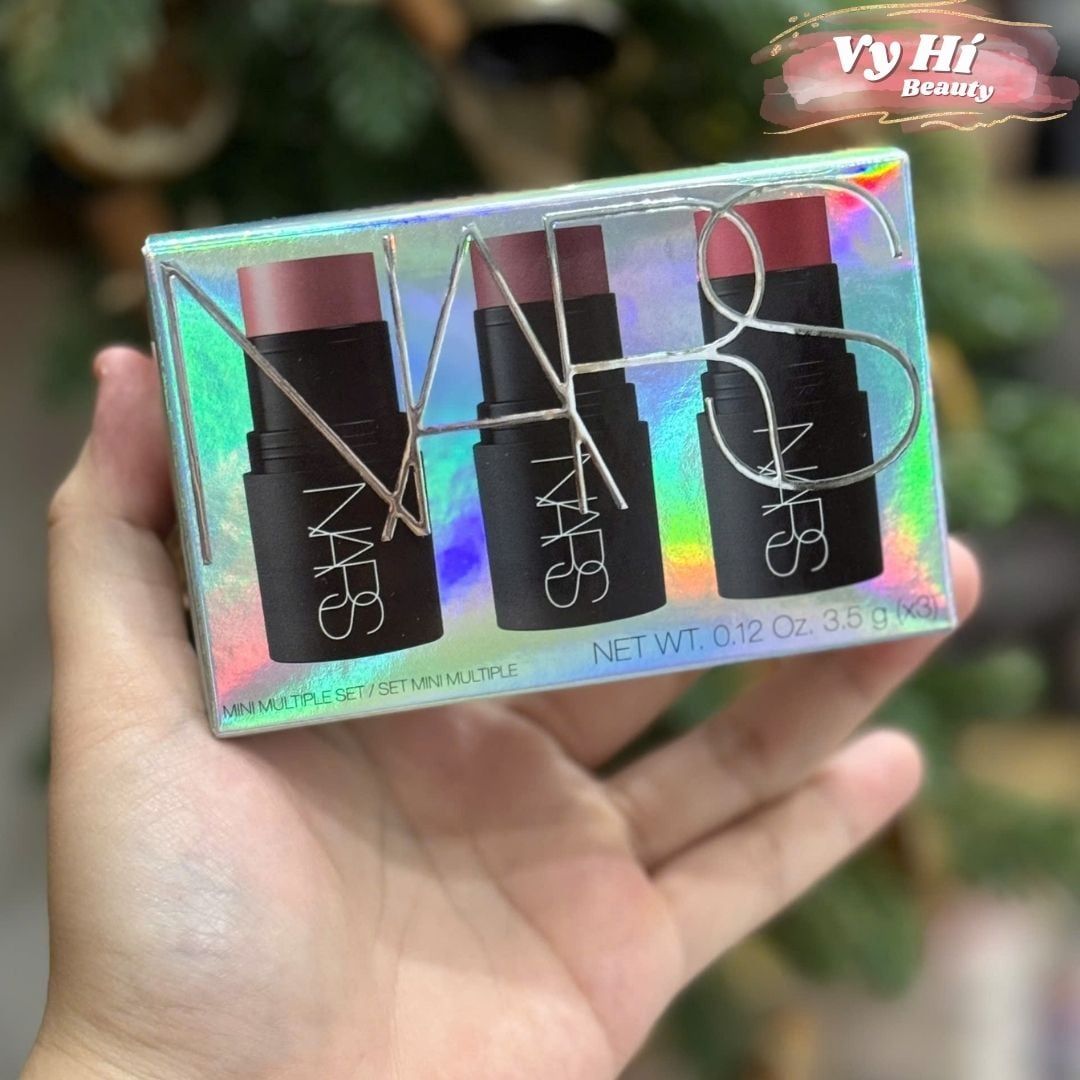Set má kem Nars The Multiple đa năng có thể dùng như son 3 thỏi x 3.5g